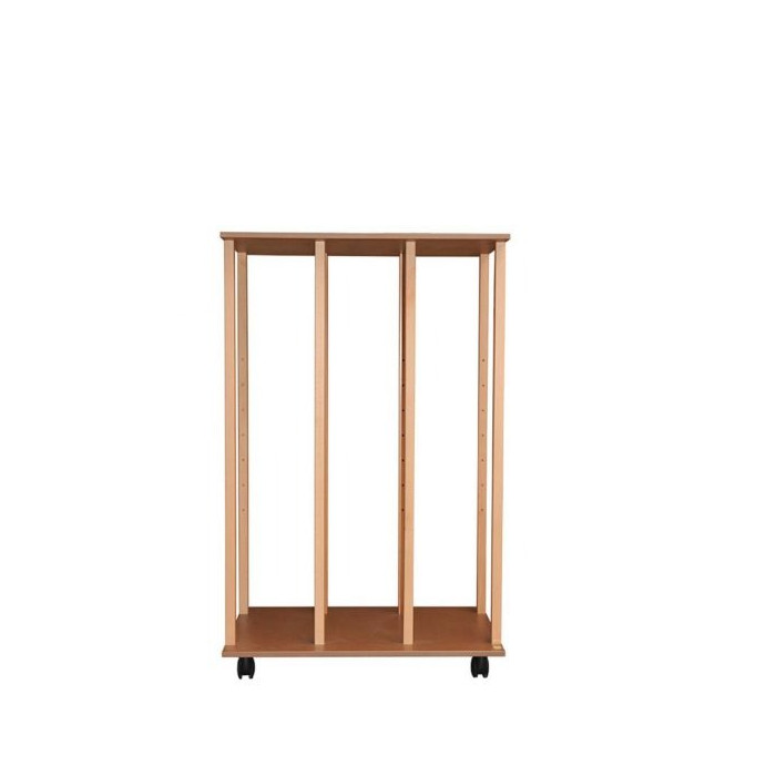 Chariot rangement de toiles et tableaux, hauteur de rangement 140cm, sans tablette (100x67x154)